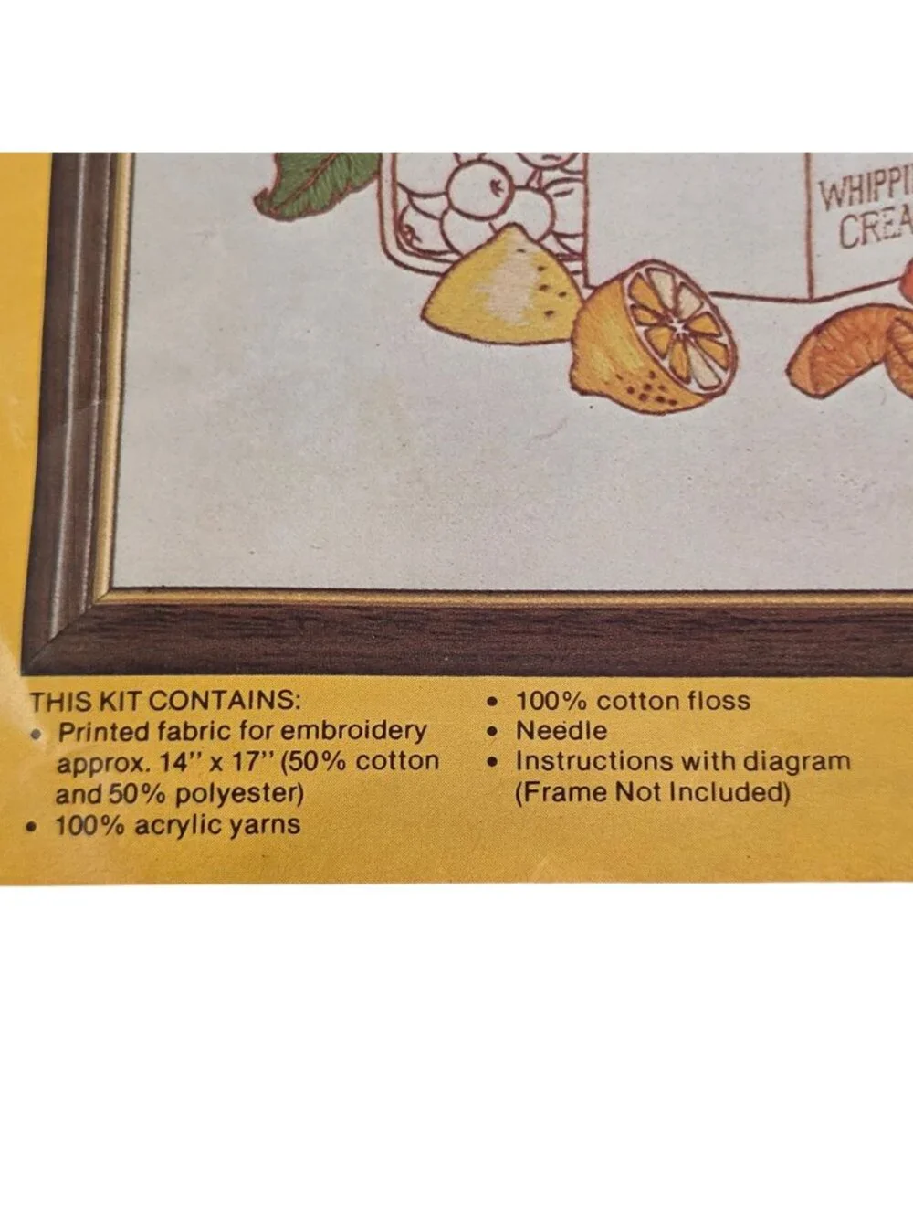 Paragon Craft Gallery DIY Crewel Stitchery Kit Bless My Kitchen 8048 USA 1980
